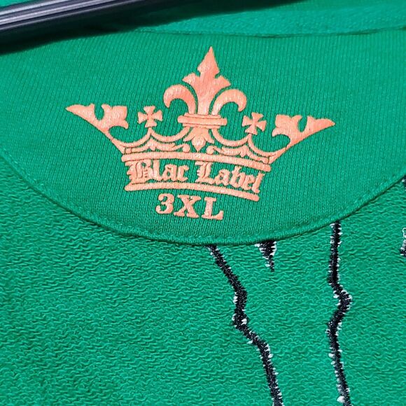 Blac Label Y2K Rock Royalty Full Zip Sweatshirt Mens 3XL Distressed Streetwear - Picture 6 of 16